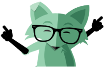 Fox pointing to the top