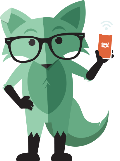 Fox with mobile hotspot