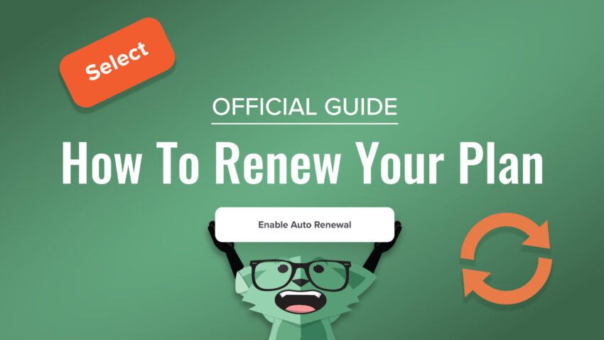 How to Renew Your Plan