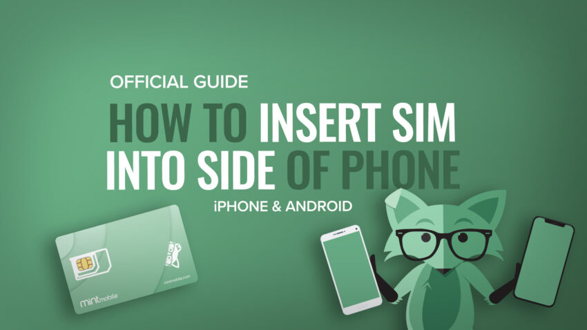How to Insert Your SIM (side)
